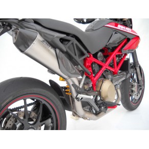 Ligne complète haute 2 en 1 inox titane Racing pour HYPERMOTARD 796