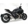 Silencieux inox homologué avec embout carbone pour DIAVEL