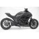 Silencieux noir inox Racing pour DIAVEL