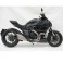 Silencieux inox Racing avec embout carbone pour DIAVEL