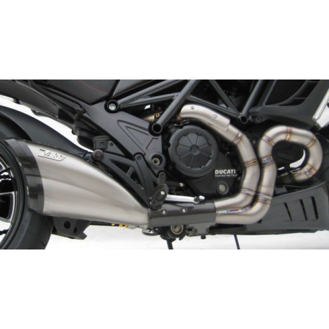 Collecteur d'échappement 2 en 1 inox Racing pour DIAVEL