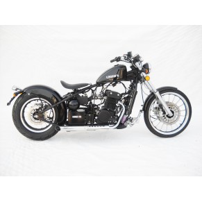 Silencieux inox Racing Black modèle Curve pour BOBBER 350