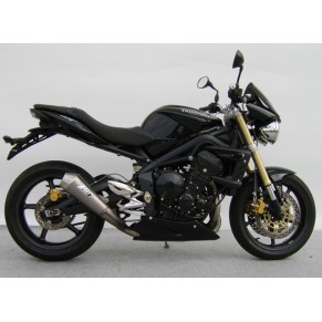 Ligne complète basse 3-1 inox Racing pour STREET TRIPLE 675