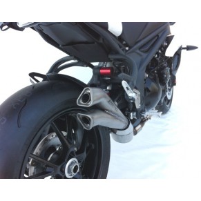 Silencieux type V2 inox Homologué pour SPEED TRIPLE