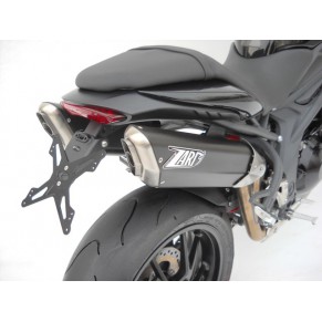 Double silencieux Penta inox-carbone Racing pour SPEED TRIPLE