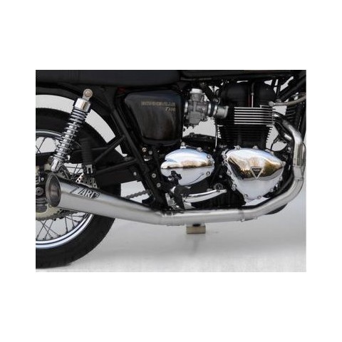 Ligne complète 2-1 basse "Sport" inox Racing pour SCRAMBLER / BONNEVILLE / THRUXTON