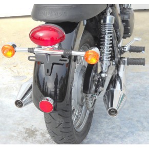 2 Silencieux bas effet Chrome inox Homologués injection pour BONNEVILLE T100