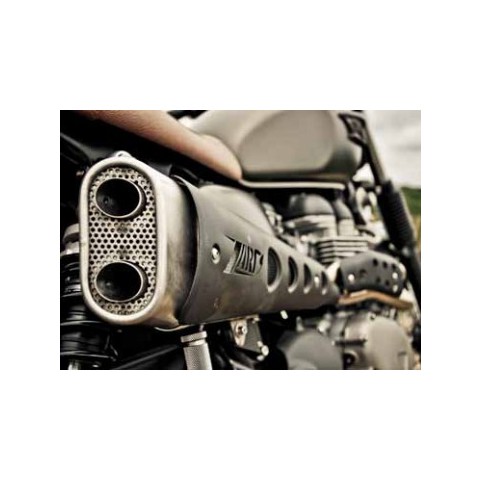 Ligne complète 2-1 haute "Short" inox Homologuée Cat. injection pour SCRAMBLER