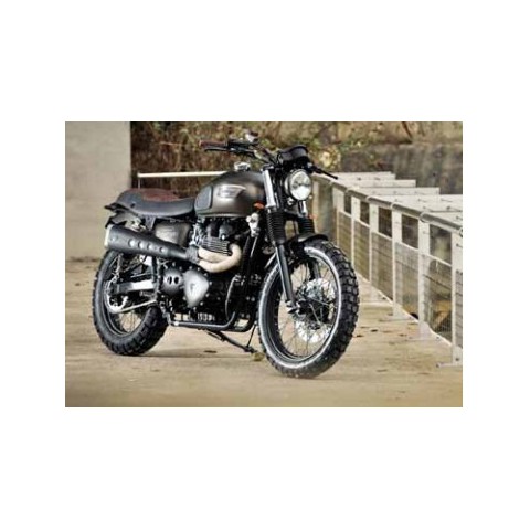 Ligne complète 2-1 haute "Short" inox Racing injection pour SCRAMBLER