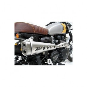 Ligne complète 2-1 haute "Short" inox brossé Racing injection pour SCRAMBLER