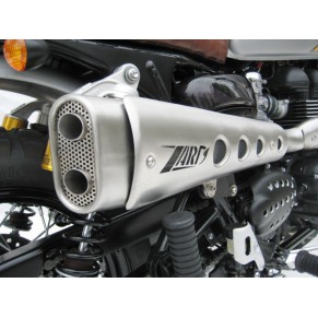 Silencieux haut "Short" inox brossé Racing pour SCRAMBLER